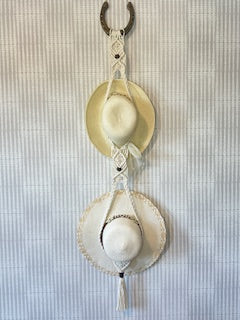 Horseshoe Macrame hat hangers