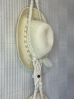 Horseshoe Macrame hat hangers