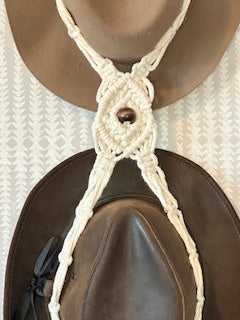 Horseshoe Macrame hat hangers