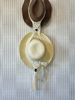 Horseshoe Macrame hat hangers