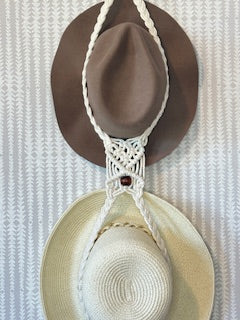 Horseshoe Macrame hat hangers