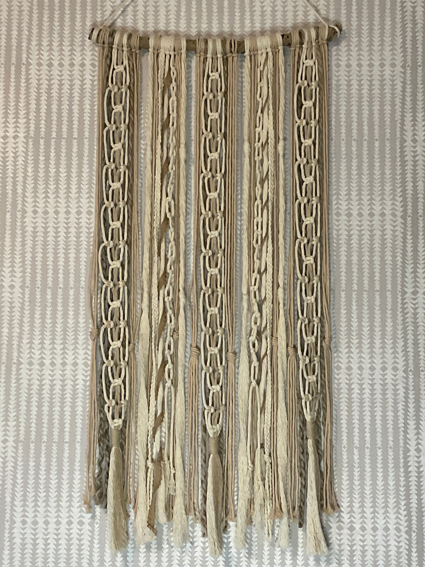 Almond Oat and Hickory on natural Birch stick 18 inch