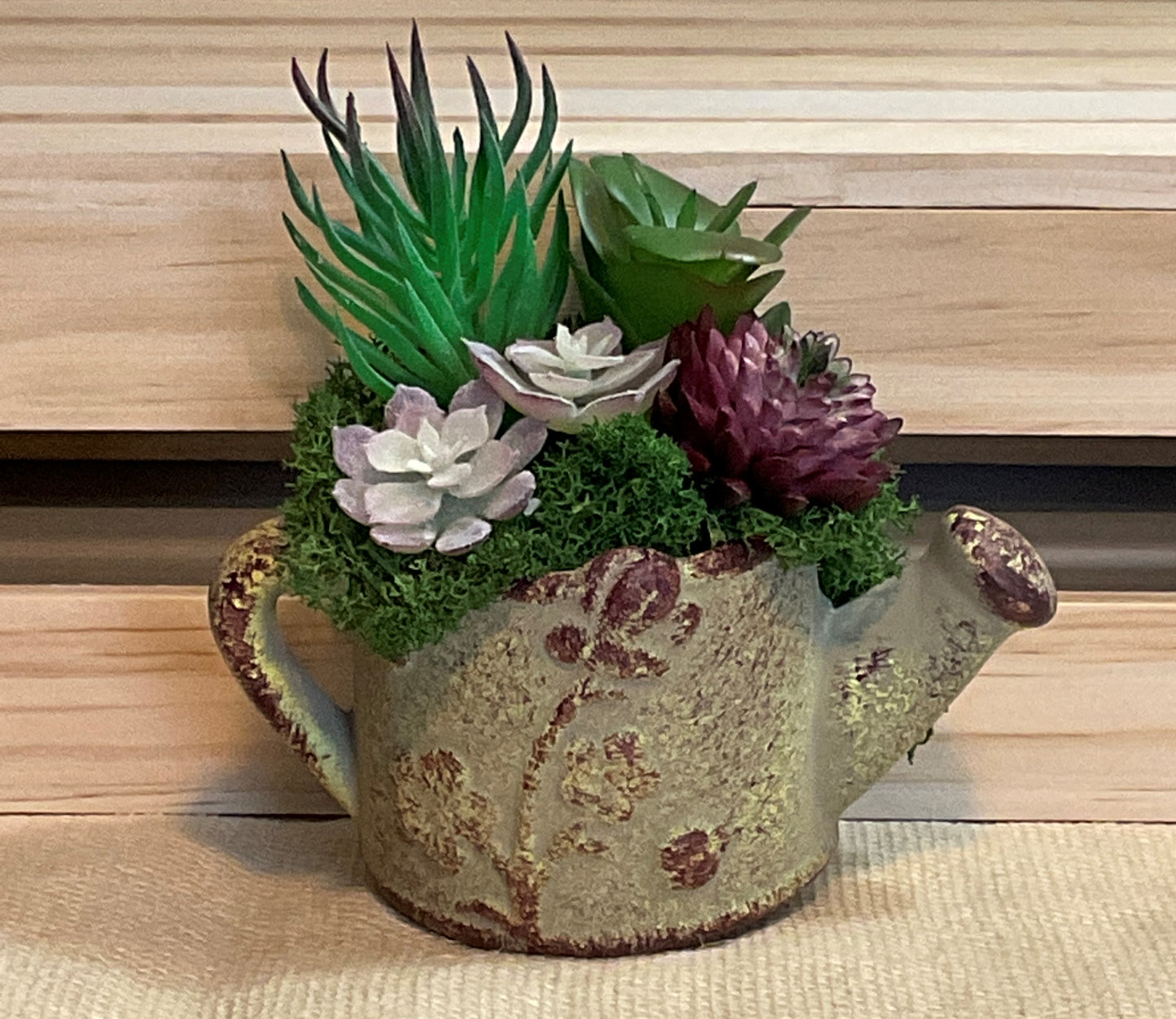 3.5 Inch Mini Ceramic Pots with Artificial Succulents