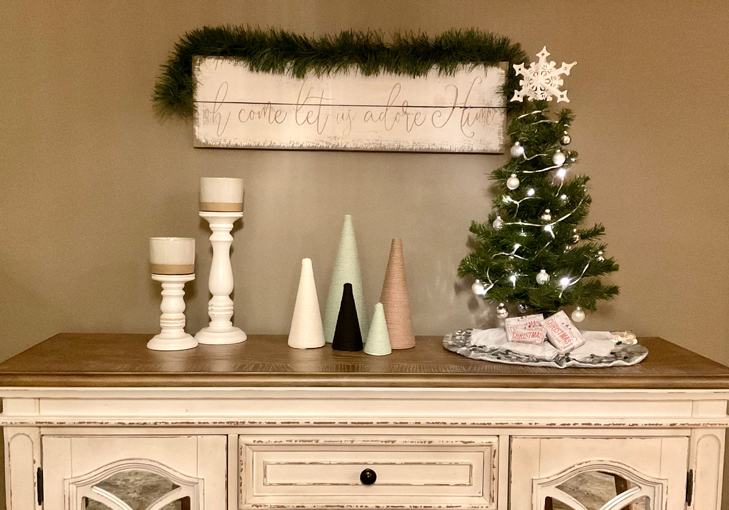 Macramé Cord Wrapped Trees